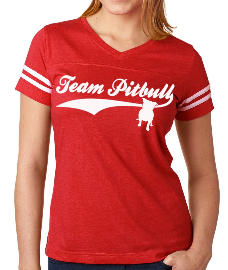 Team Pitbull Women's Pitbull Fan Football Jersey Bully - Etsy