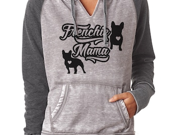 Frenchie Mama Hoodie, Women's French Bulldog Pullover
