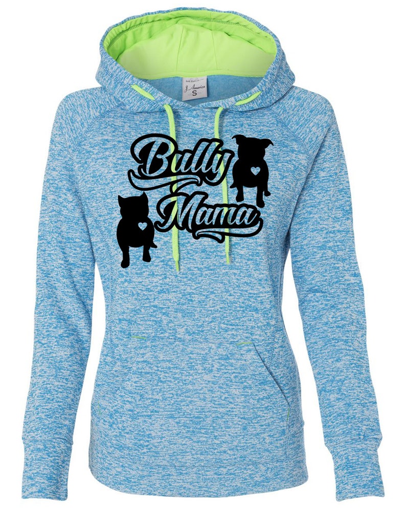 Bully Mama Cosmic Contrast Hoodie Pitbull Hoodie American Etsy