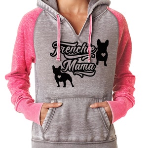 Frenchie Mama Women's Zen fitted pullover hoodie French Bulldog hoodie frenchie clothing Bully Supplies frenchie apparel