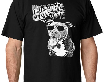 Odiará Toro de hoyo de los hombres pitbull t camisas con tonos para pit bull odian odian bully camisas camisas de pit bull Bully suministros S-5 x