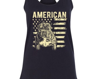 Patriotic American Bully Women's Tank Top