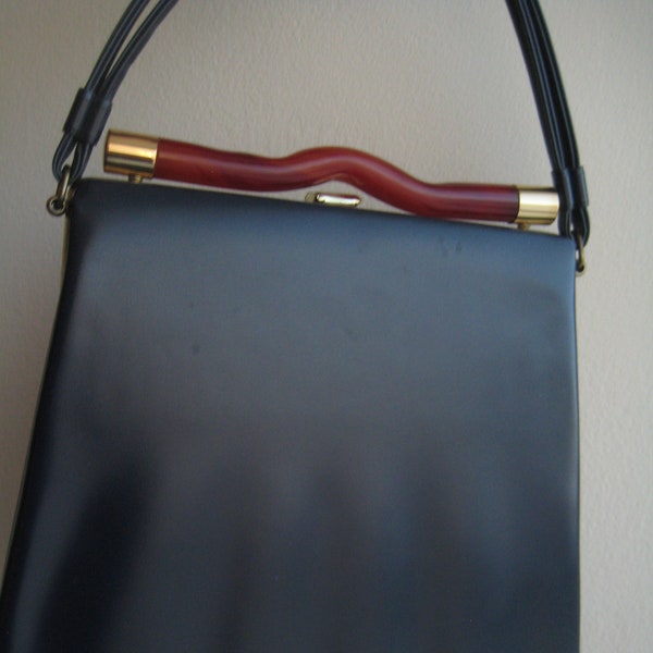 Sac Dk Blue Kelly - Mad Men Style