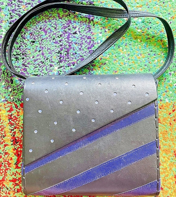 Collectible Mille Fiori Shoulder Bag in Gray/Blue