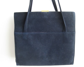 Black Suede Vtg Bag by Koret