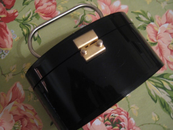 Black Lucite Box Bag by Walborg