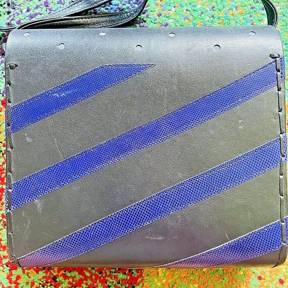 Collectible Mille Fiori Shoulder Bag in Gray/Blue View 3