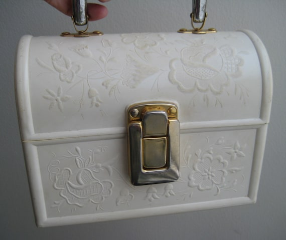 Italian Lucite Lunchbox Handbag - image 1