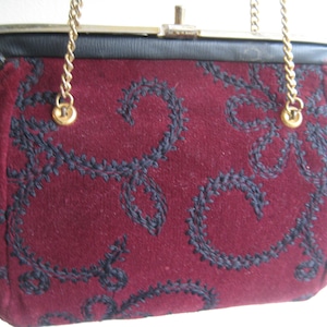 VTG Mini Carpetbag Look Sac à main Satchel