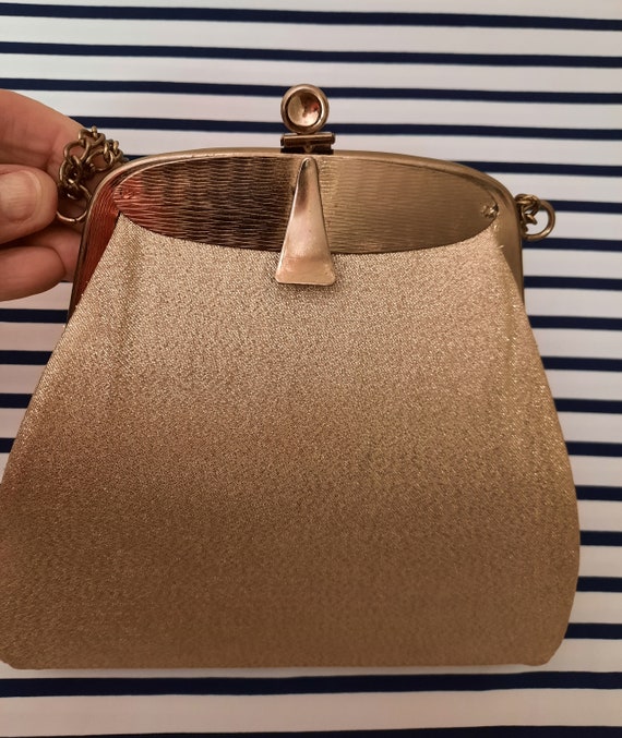 Classic Gold Lame Evening Bag - image 4