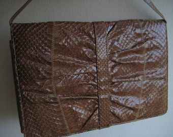 Bolso de hombro de piel de anguila de Koret