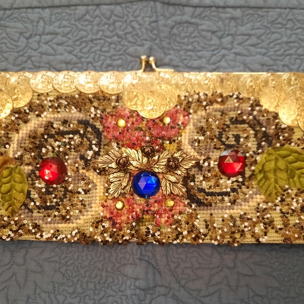 50s Jolles Original Embellished Clutch