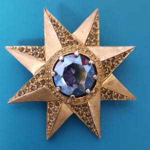 Hattie Carnegie Rhinestone Octogram Brooch