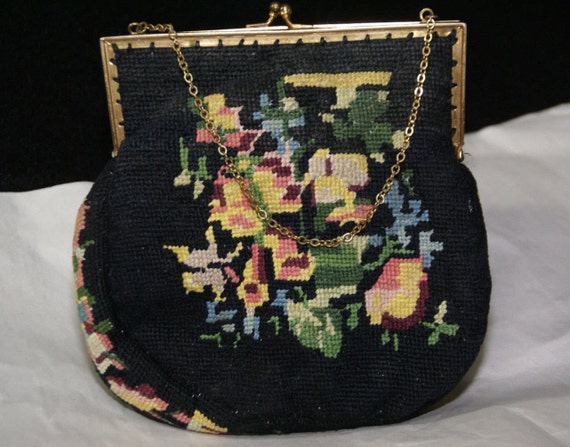 Jolles Original Petite Point Bag. VTG Collectible