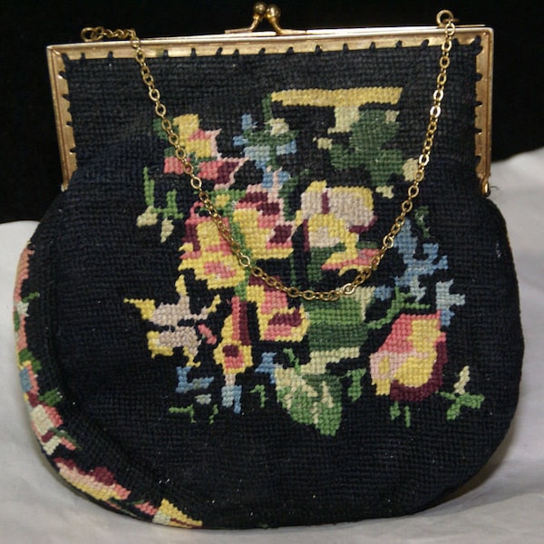 Jolles Original Petite Point Bag.  VTG Collectible!