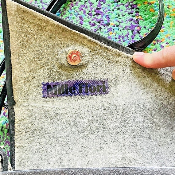 Collectible Mille Fiori Shoulder Bag in Gray/Blue View 6