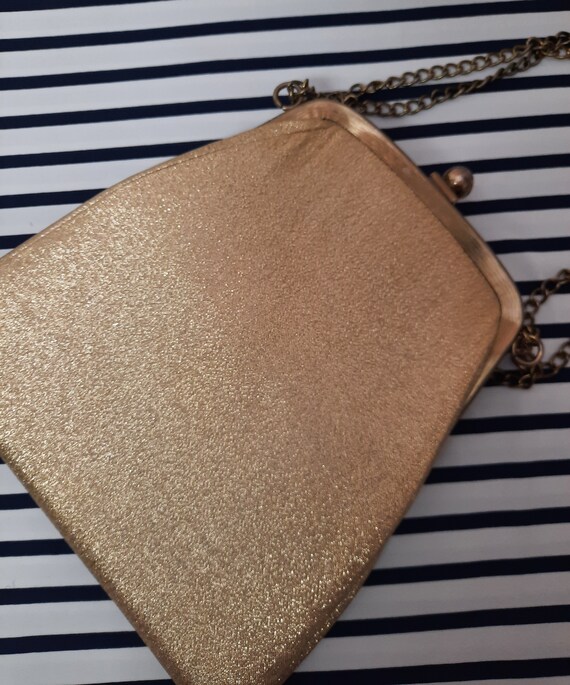 Classic Gold Lame Evening Bag - image 6
