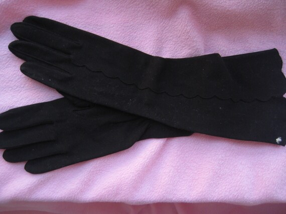 VTG New Black Gloves - image 2