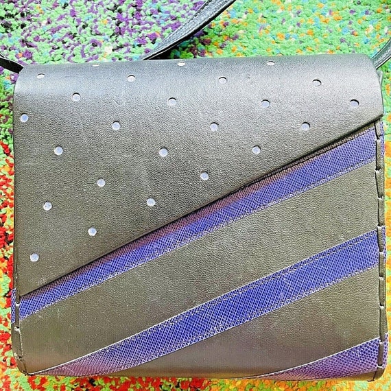 Collectible Mille Fiori Shoulder Bag in Gray/Blue View 2