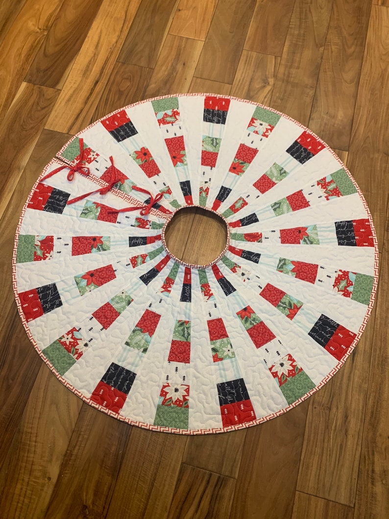 Farmhouse Christmas Tree Skirt. Measuring 39. With free Etsy