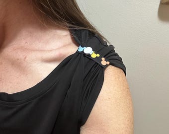 Mouse Ears Sleeve Ties: T-Shirt Sleeve Clips for Sports