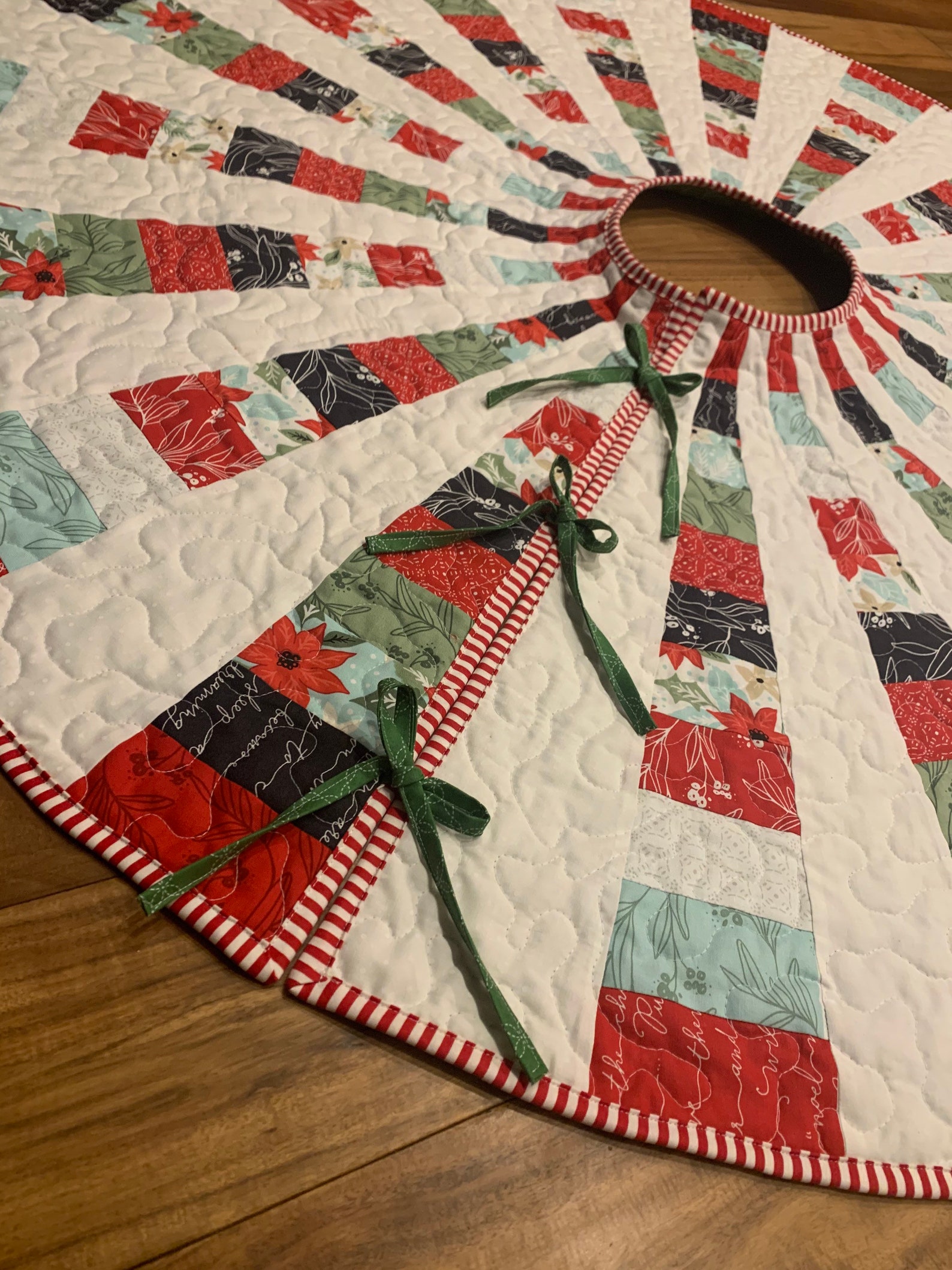 Farmhouse Christmas Tree Skirt. Large Measuring Between Etsy