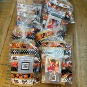 Basketball Hair Ties, Sports Scrunchies, Team Gift Set image 9