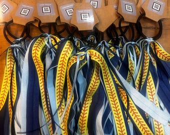 Customizable Sports Hair Ribbon: Team Colors, Sport Bow