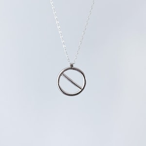 Nope Necklace - Healthy Boundary Charm Necklace, Self Protection Charm, Nope Charm, Small No Charm, in brass, sterling silver, or copper