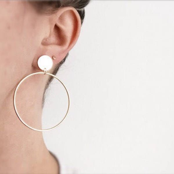 Go Go Hoops - Hanging Hoop Earrings in Four Sizes