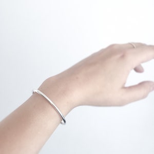 Number Eight Cuff - Sterling Silver, Brass, or Copper Cuff in 8 Gauge Round