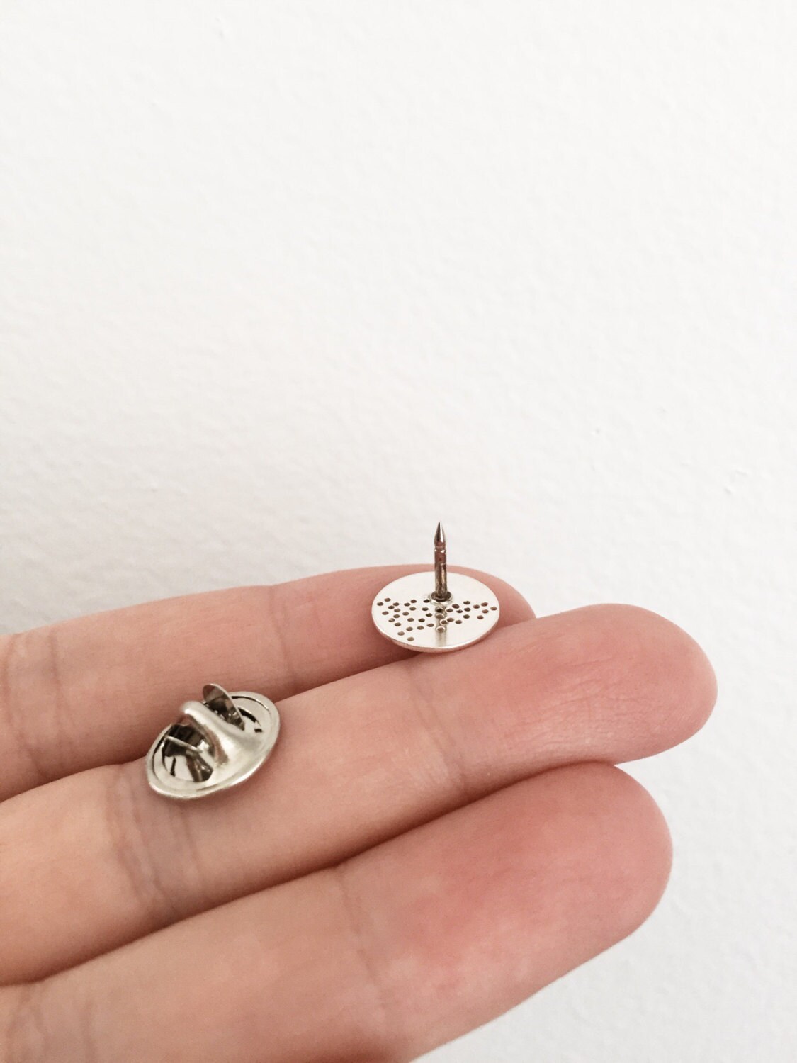 Oxytocin Themed Tie Tack Lapel Pin Collar Pin in Silver Etsy