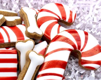 Allergy-Friendly,Vegan,Diabetic Friendly,Dog Treat,Gift for Dog,Christmas,Candy Canes,Sweets