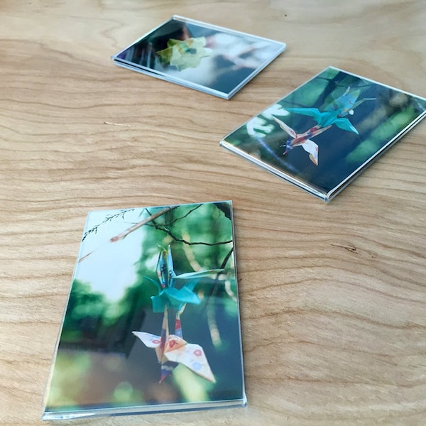 Magnet - Analog Film Photograph - Wallet Sized - Lotus - Origami - Fine Art Print