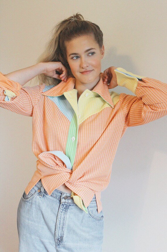 70s groovy top | funky neon bold retro THAT 70s SH
