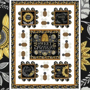 Sweet As Honey Lap Quilt Pattern by Coach House Designs by the pattern