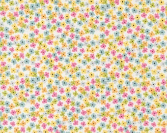 Bloom Small Floral Shine Cloud 55672 11 by Sweetwater from Moda by the yard