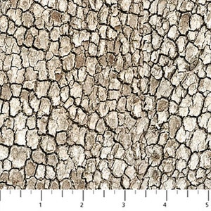 Naturescapes Light Brown Tree Bark Landscape Fabric 21402-34 from Northcott by the yard