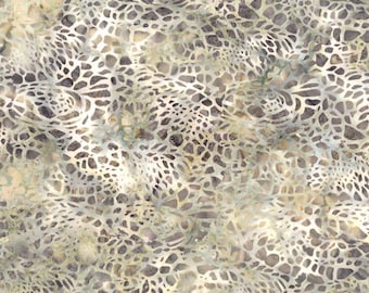 Jelly Fish Batik Fabric MR49-472-Pebble from Hoffman by the yard