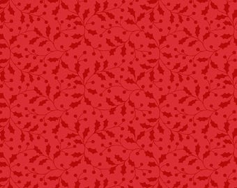 Merry Mix Holly and Berries MAS11113-R from Maywood by the yard