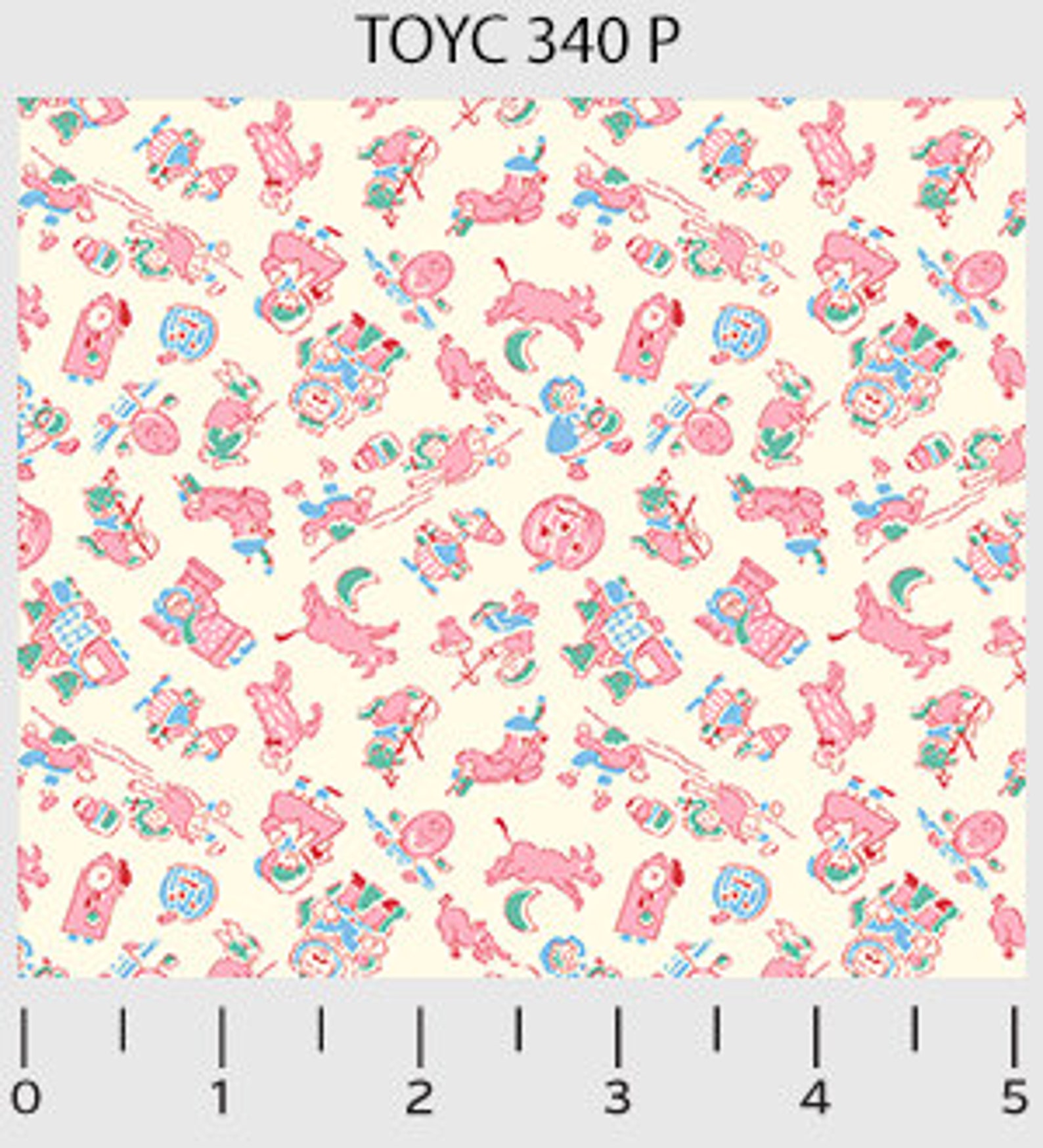 Toy Chest Pink Nursery Rhymes 30's Reproduction 340P From Etsy