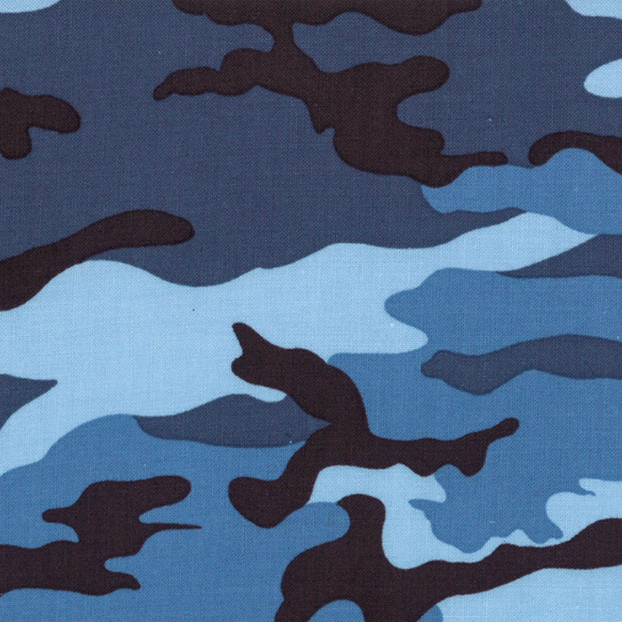 Urban Camo Steel Blue Camoflauge Fabric 3017021 from Moda by Etsy