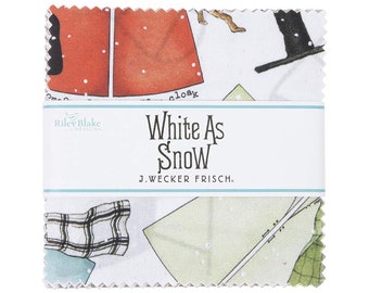 White as Snow 5" Stacker 5-13550-42 by J. Wecker Frisch from Riley Blake by the pack