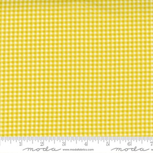 Seashore Drive Citrine Yellow Gingham Check Fabric 37626-11 from Moda by the yard