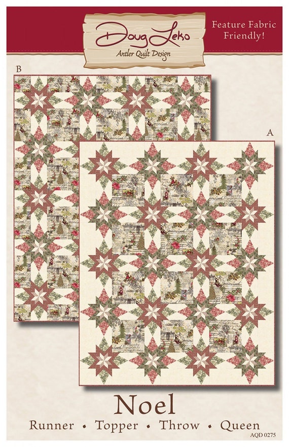 Noel Quilt Pattern by Doug Leko of Antler Quilt Design Etsy