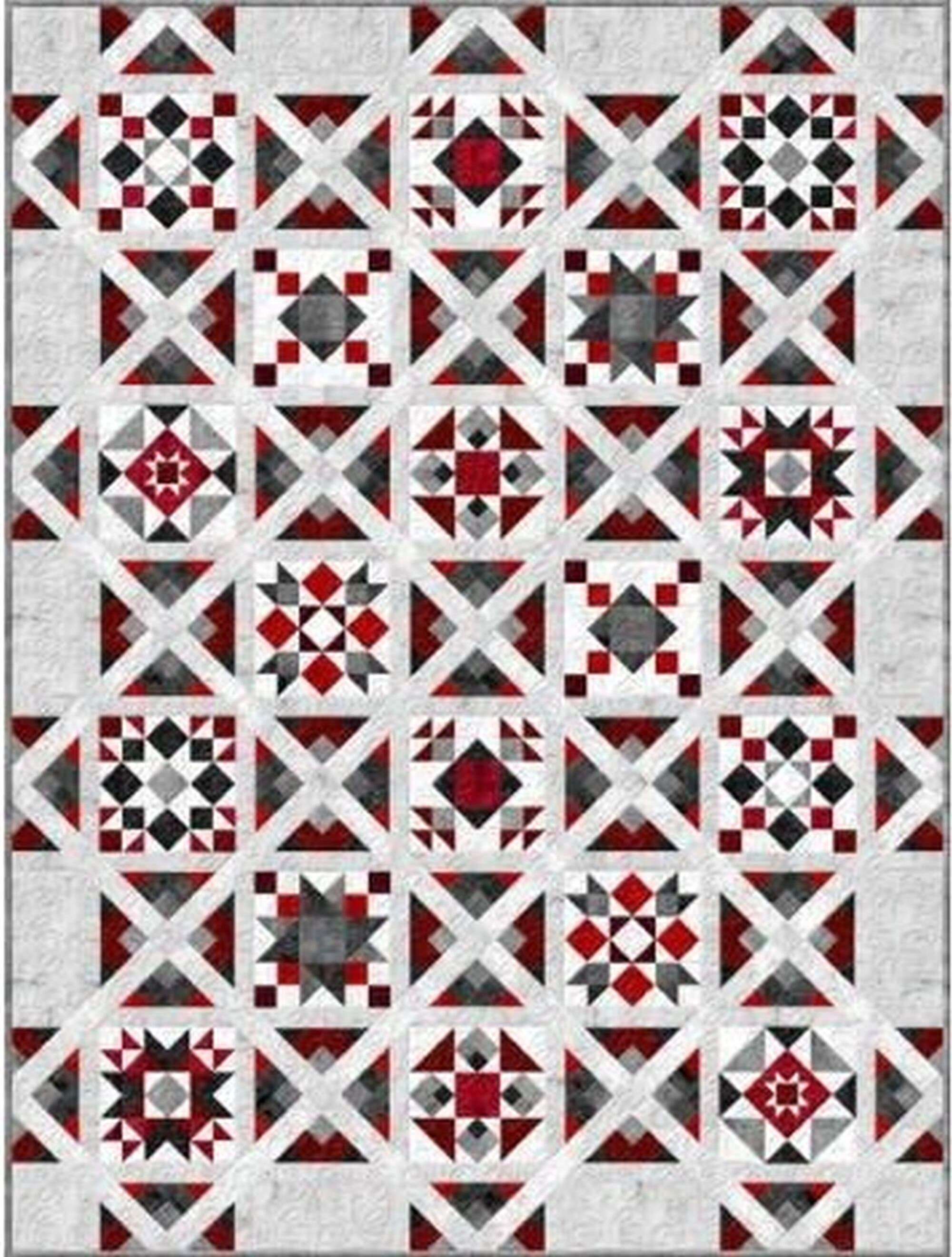 Cross Section Twin Size Quilt Kit by the kit Etsy