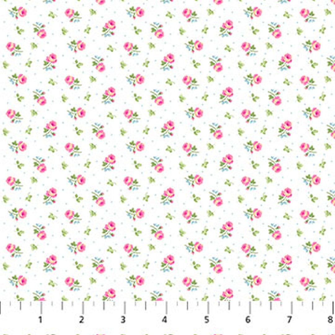 Tea for Two White Calico Mini 2489910 From Northcott by the Etsy