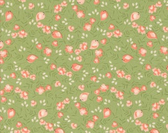 Songbird Florals Birds Abloom Cucumber 29212 17 by Corey Yoder from Moda by the yard