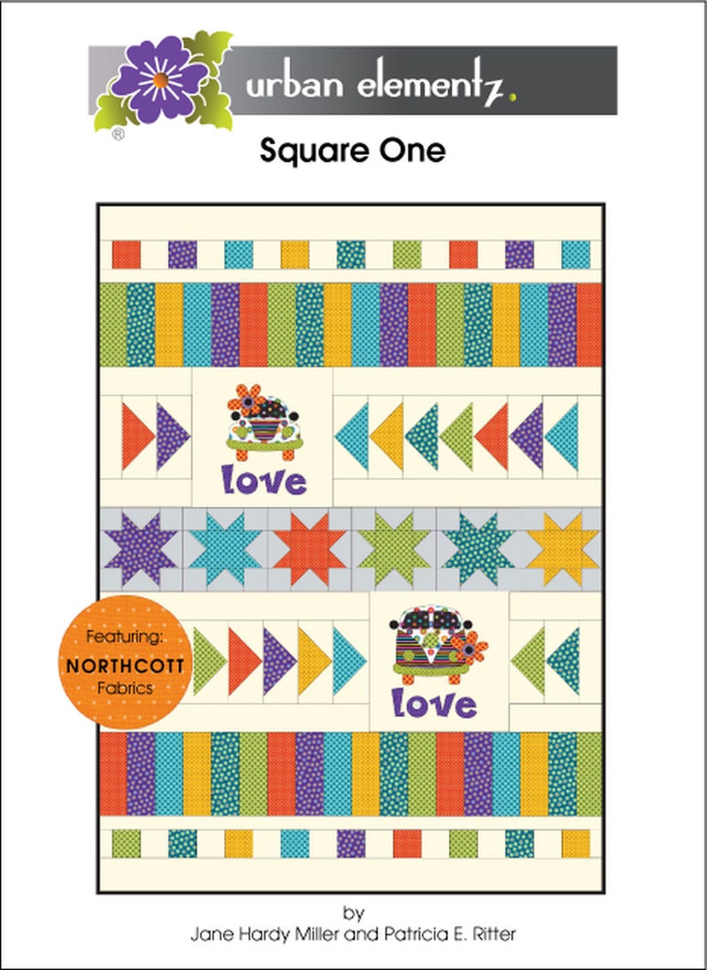 Square One Quilt Pattern From Urban Elementz by the Pattern Etsy