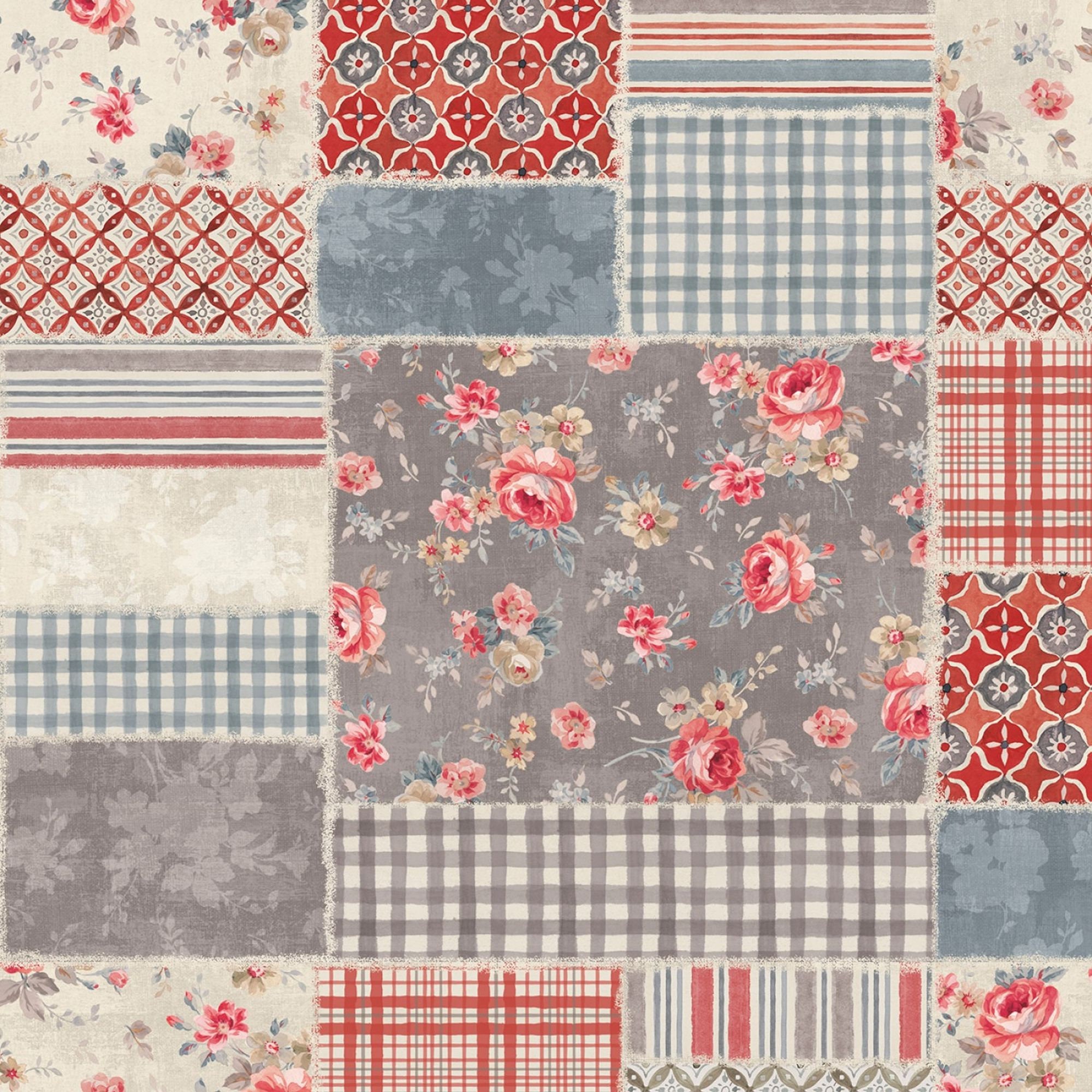 Farmhouse Chic Patchwork Fabric 89238293 from Wilmington by Etsy